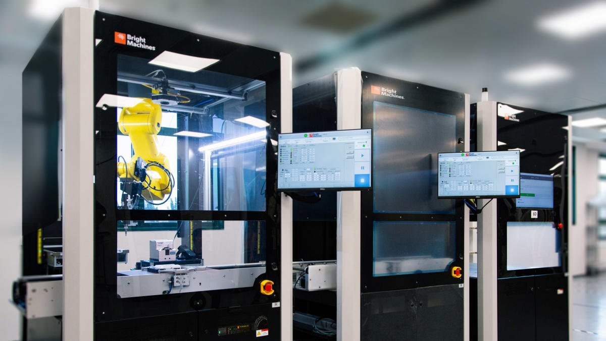 Bright Machines leadership team announces $106 million Series C funding backed by Nvidia and other investors.