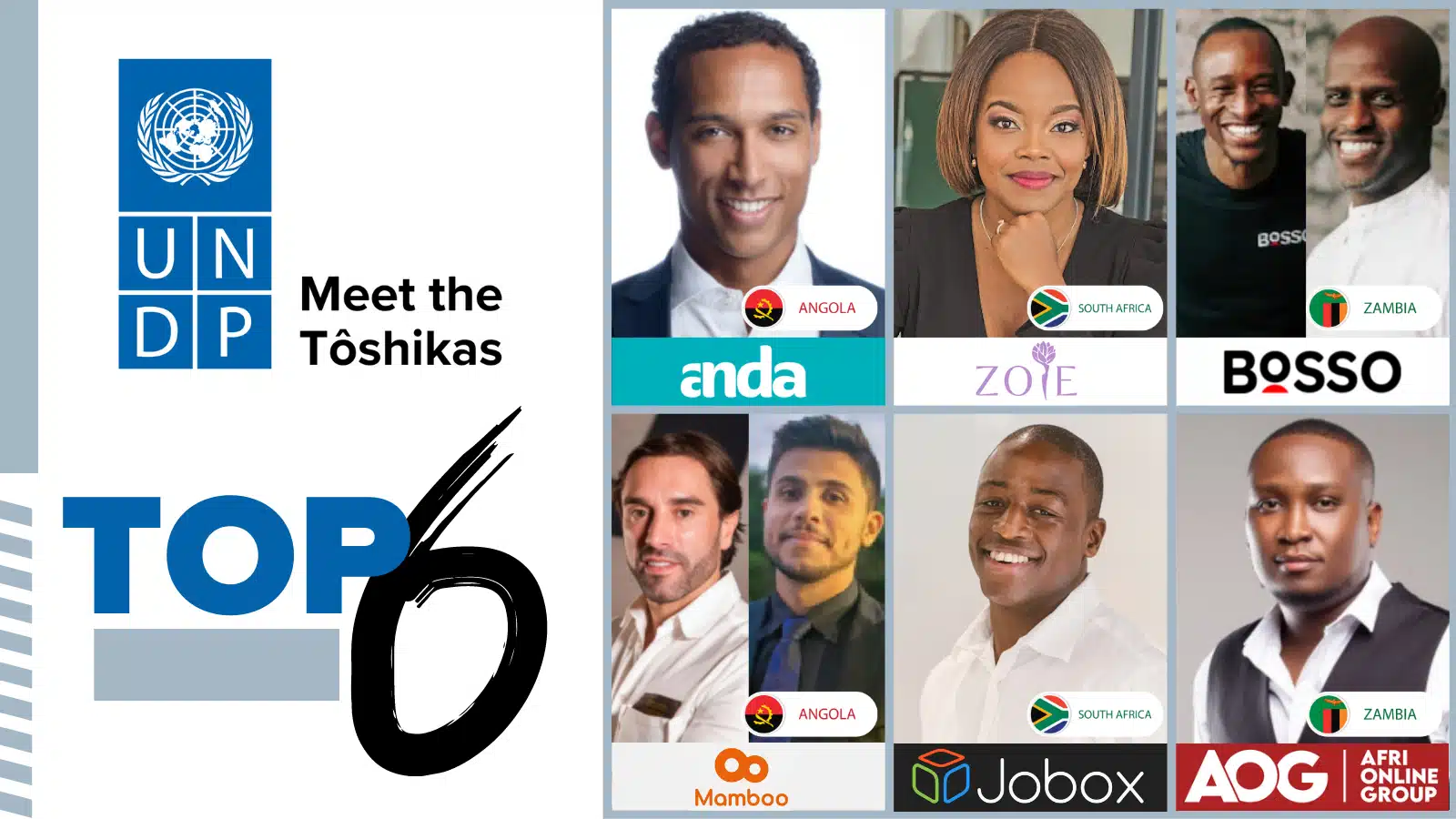 Six African Startups Selected for "Meet the Tôshikas" Investment Programme