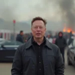 Elon Musk Urges Tesla Employees to Hold Stock Amid Market Turmoil and Political Backlash