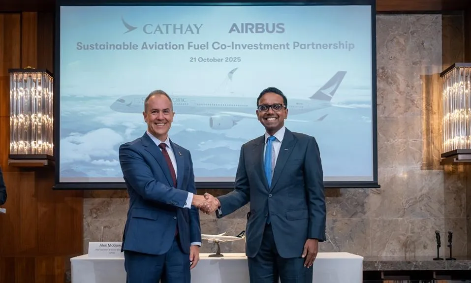 Airbus and Cathay Pacific Launch Historic $70 Million Co-Investment to Accelerate Sustainable Aviation Fuel Production Across Asia-Pacific